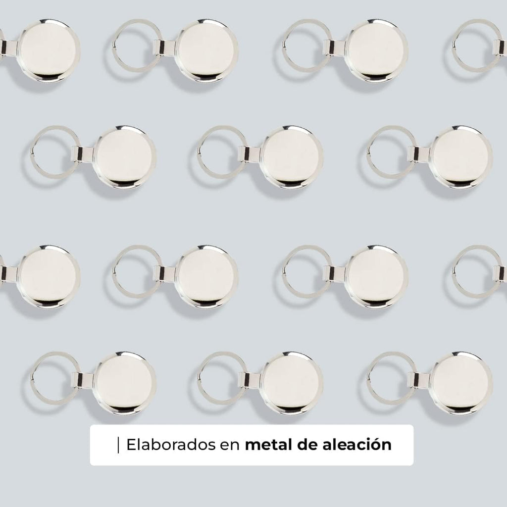 Ibera gifts - Foto Llavero personalizado Redondo - Regalos originales personalizados para Mujer Hombre Parejas Novios Amiga Papa Dia de Padre - Grabado con Imagen