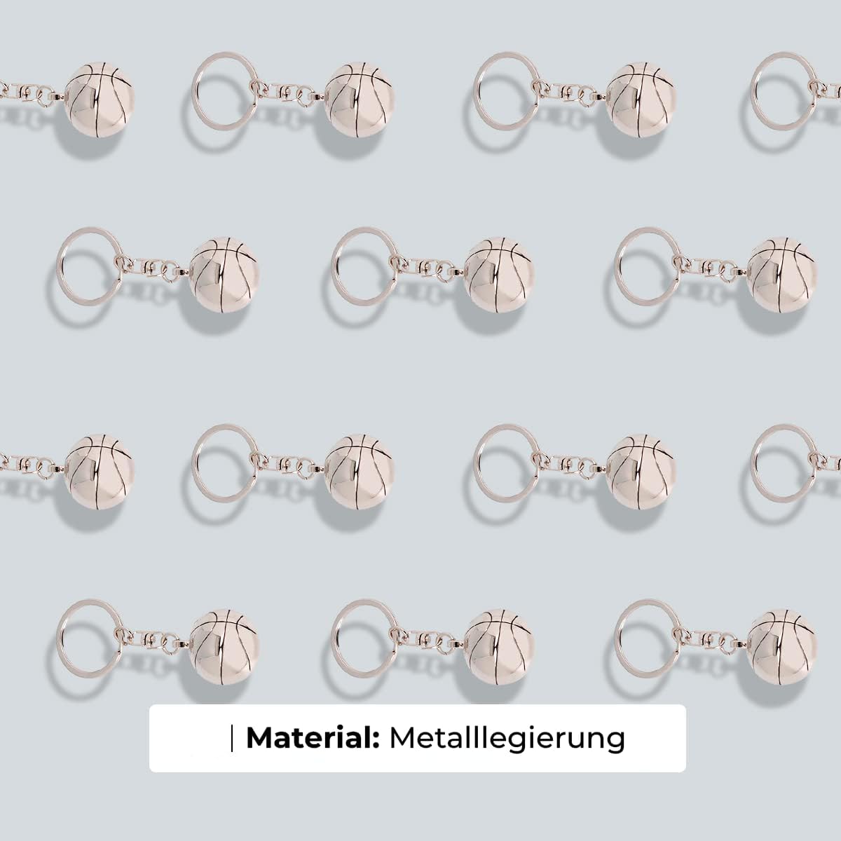 ibera gifts – Schlüsselanhänger personalisiert rund – Schlüsselanhänger Foto Basketball Design – Fotogeschenk mit Bild – Geschenk für Basketballfans