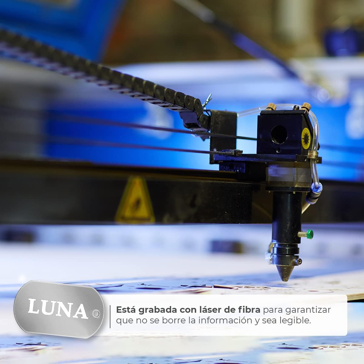 Ibera gifts - Hundemarke mit Gravur - Hundemarke Personalisiert Militärische Erkennungsmarke für große Hunde