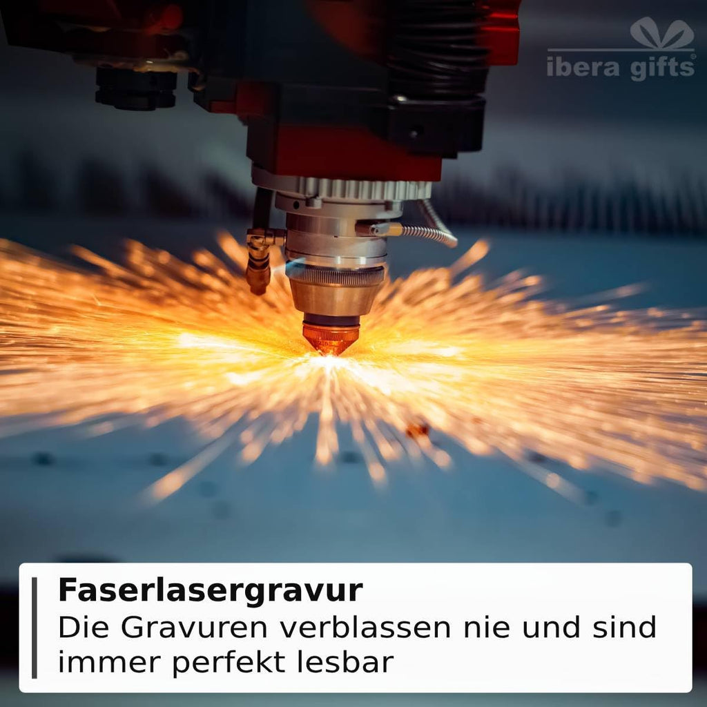 ibera gifts - Schlüsselanhänger Pfote personalisiert aus Edelstahl - Personalisiert Pfoten Schlüsselanhänger mit Gravur, Geschenk Tierliebhaber