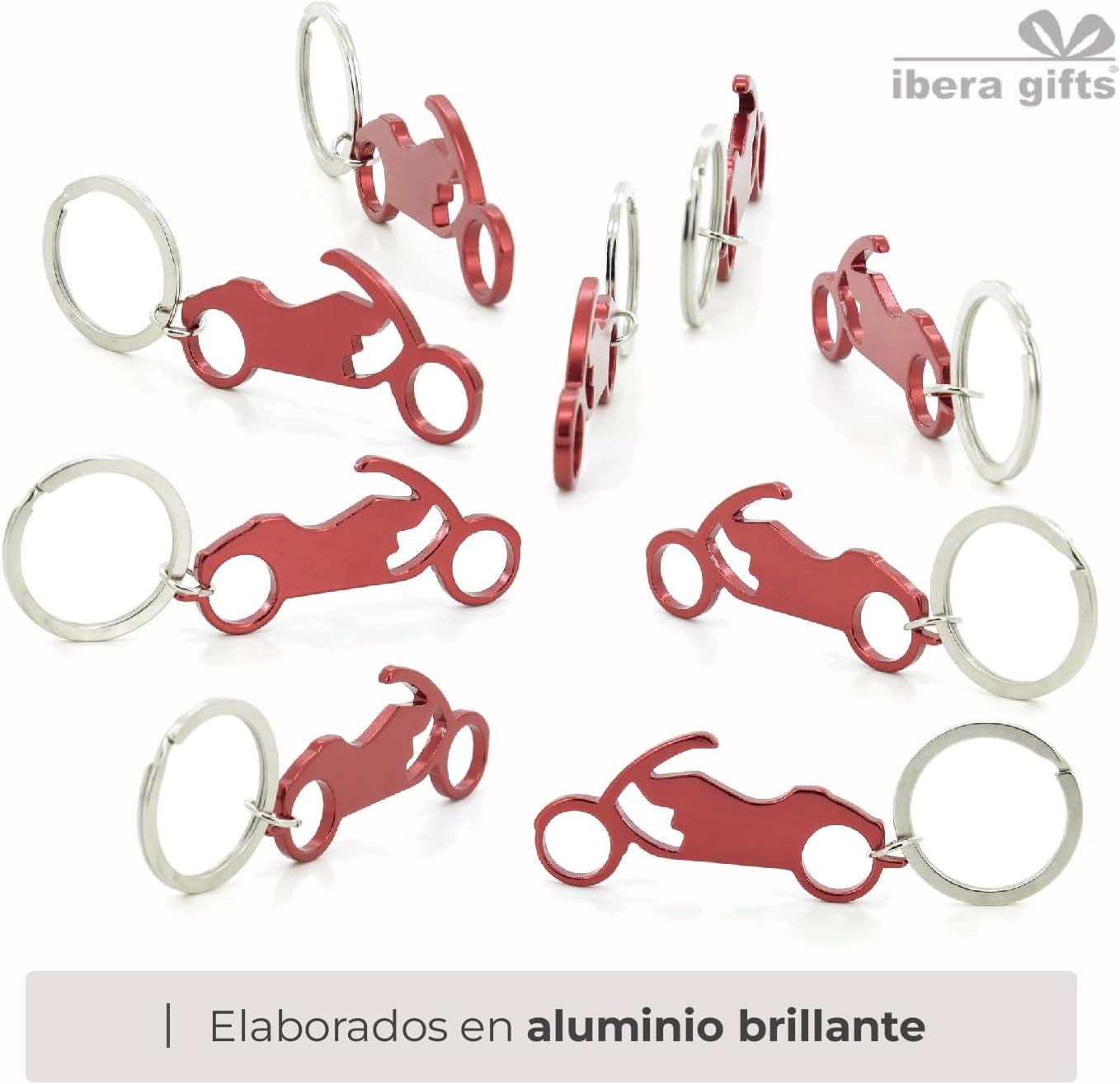 ibera gifts - Llavero Personalizado Moto De Carrera Con Grabado Láser • Llavero Con Nombre Y Mensaje • Regalo Original Para Motociclistas, Pareja, Hombre, Mujer (Moto verde)