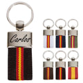 ibera gifts Llavero personalizado Bandera de España - Regalos originales personalizados Mujer, Hombre, Parejas, Novios, Papa, Dia de Padre - Grabado con Nombre, Mensaje, Llaveros originales
