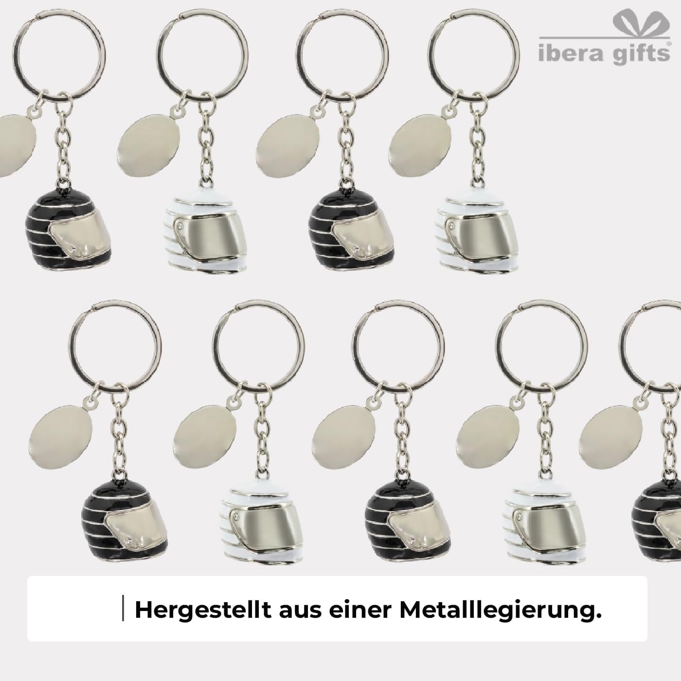 ibera gifts - Schlüsselanhänger Personalisiert Motorradhelm Mit Gravur • Schlüsselanhänger Mit Namen Und Text • Geschenkidee Für Motorradfahrer Herren Damen Motorrad Paar Geburtstag