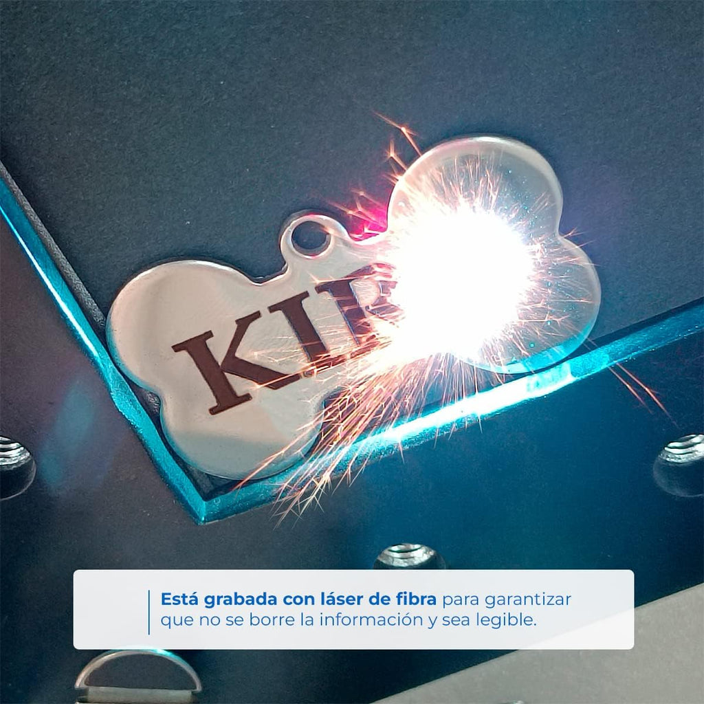 Ibera gifts - Schlüsselanhänger Katze, Anhänger Katze, Katzenmarke personalisiert, Katzengesicht, Aluminium, für kleine bis große Katzen, 25 mm x 17 mm