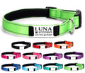 Ibera gifts - Hundehalsband Personalisiert, Hundehalsband Mit Namen Für Kleine Hunde, 25-40 cm, Reflektierend (Schwarz, S Klein)